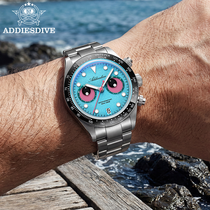 Zero Luxury Watch - ADDIESDIVE NEW AD2557 Eyes Dial Men's