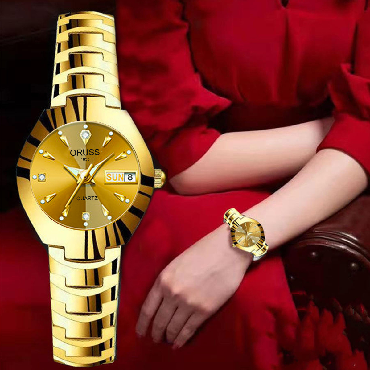Luxury Watch Engraving - ORUSS Hot Brand Ladies' Watch High
