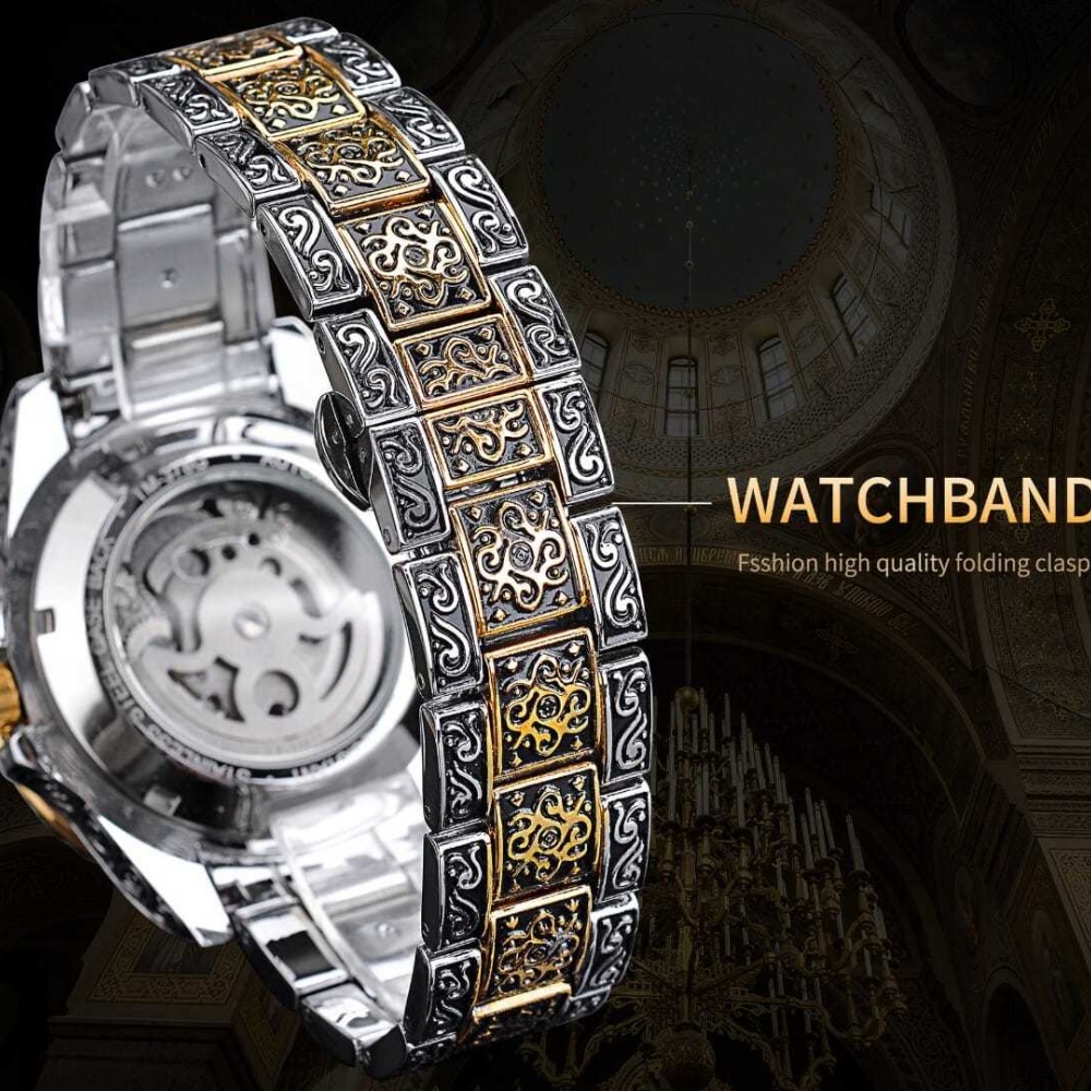 High-End Retro Men's Fully Aut – Luxury Watch Engraving recenzja i cena
