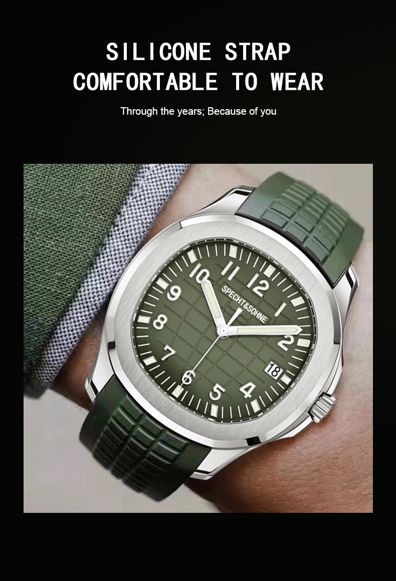 2025 New Men's Watches Automat – Luxury Watch With Rubber Strap recenzja i cena