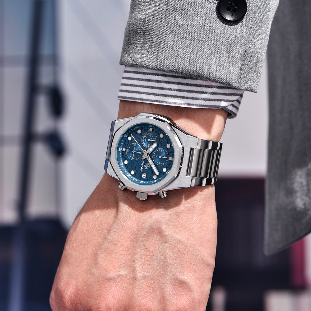 2025 New BENYAR Men's Watches  – Luxury Watch Display recenzja i cena