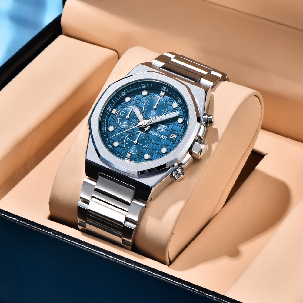 2025 New BENYAR Men's Watches  – Luxury Watch Display recenzja i cena