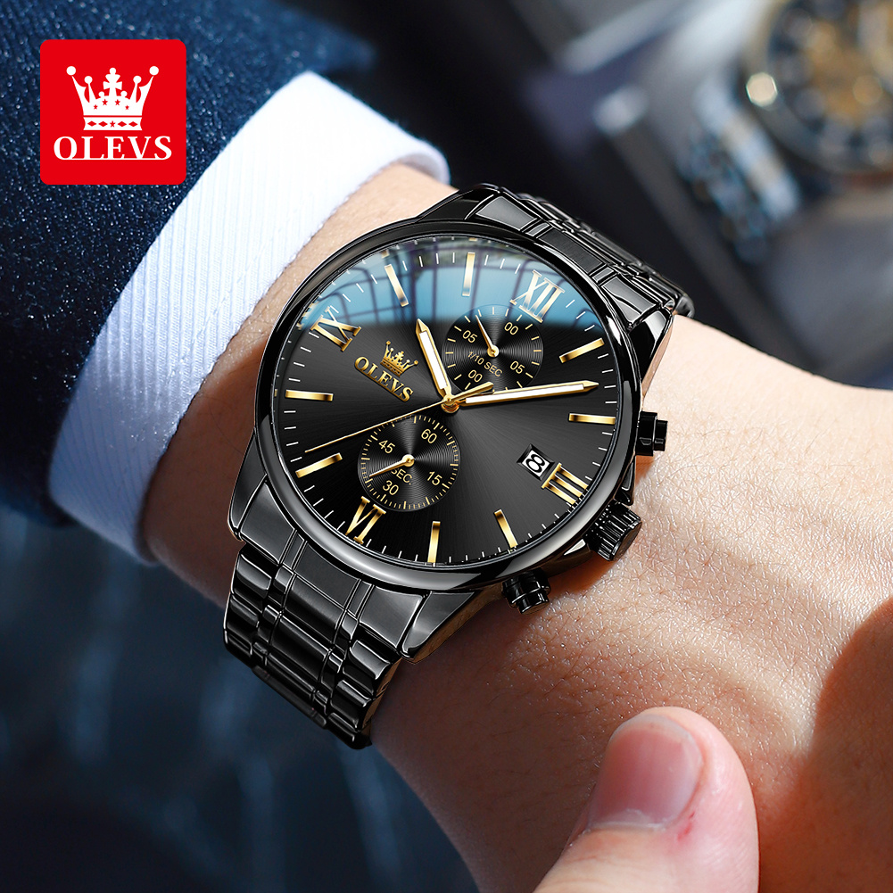 OLEVS 2886 Classic Black Quart – Luxury Watch Manufacturers recenzja i cena