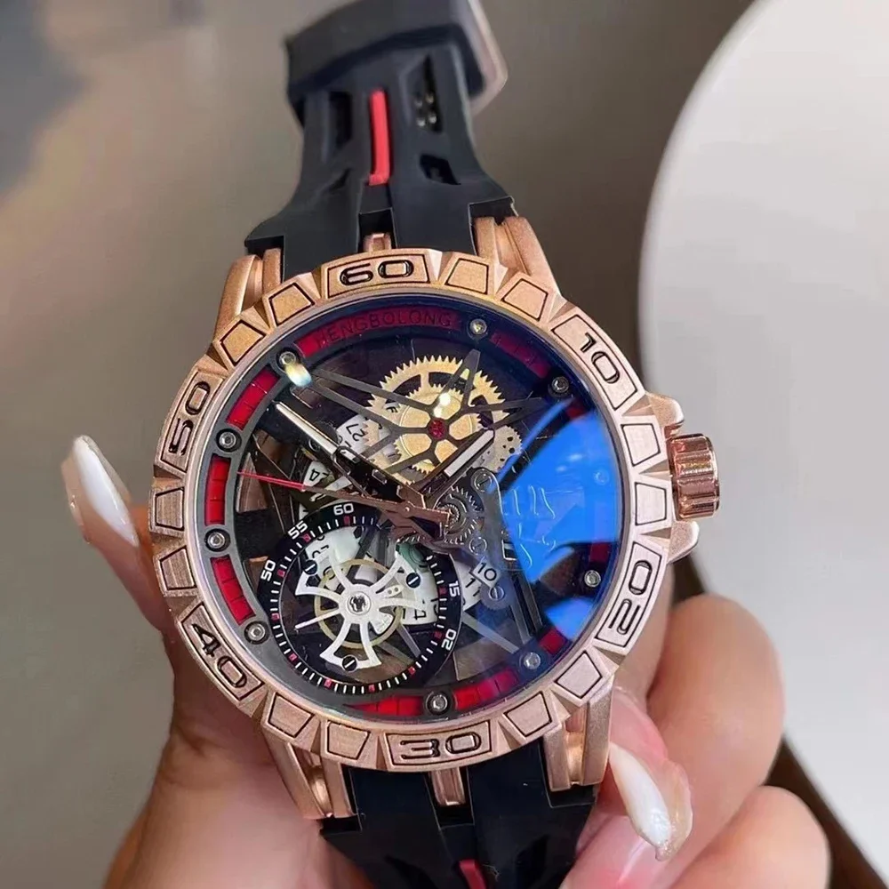 3D Quartz Watches Men Luxury C – Luxury Watch With Rubber Strap recenzja i cena