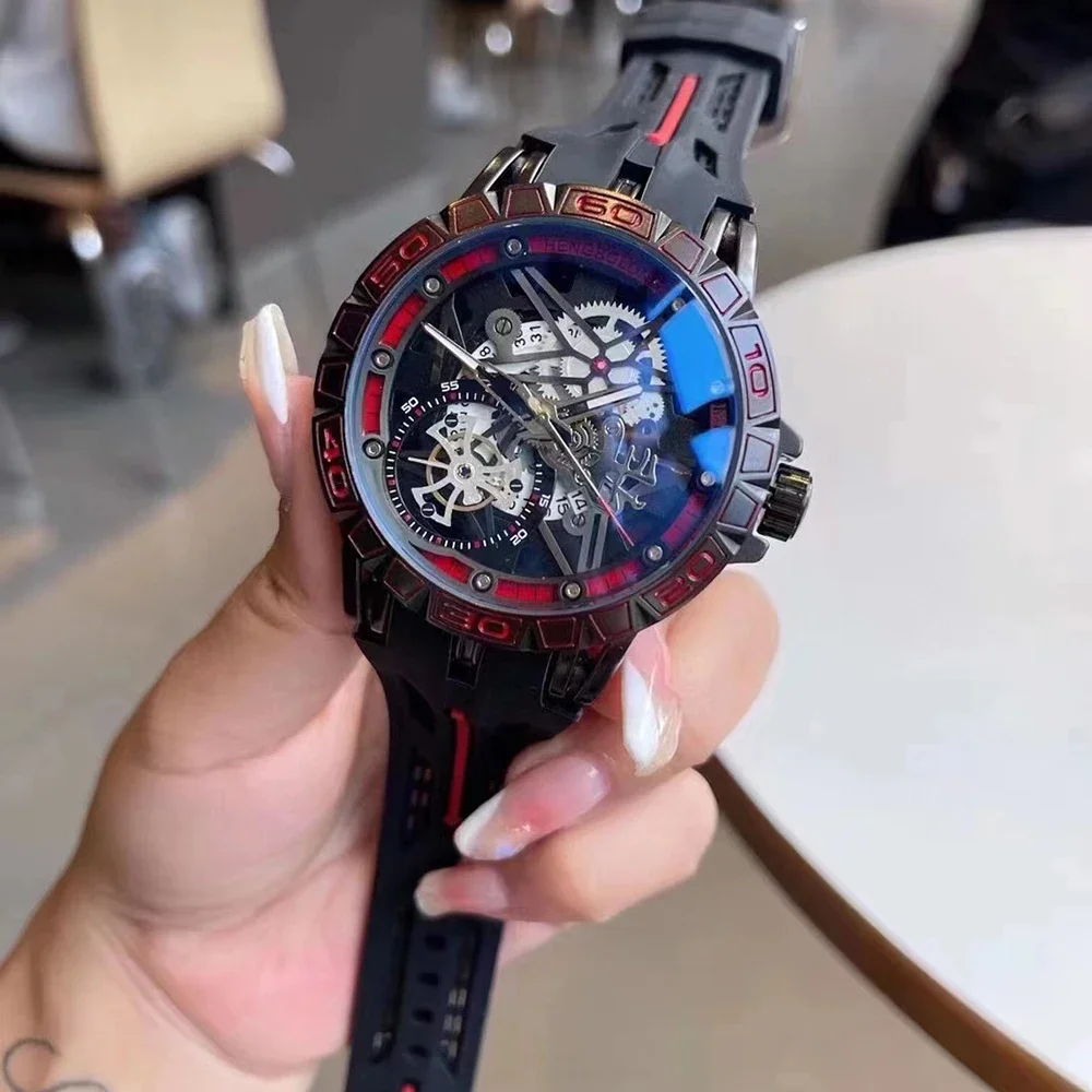3D Quartz Watches Men Luxury C – Luxury Watch With Rubber Strap recenzja i cena