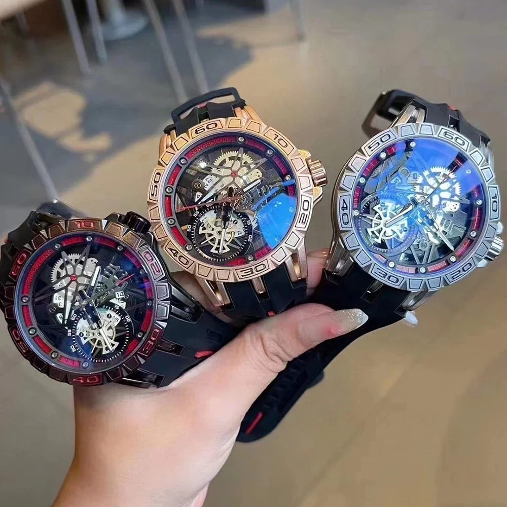 3D Quartz Watches Men Luxury C – Luxury Watch With Rubber Strap recenzja i cena