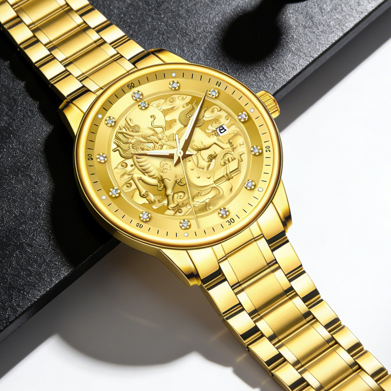 NAMKIN Men's Golden Automatic  – Luxury Watch Events recenzja i cena