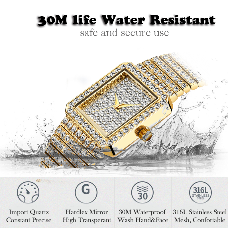 MISSFOX Diamond Watch For Wome – Luxury Watch Unique recenzja i cena