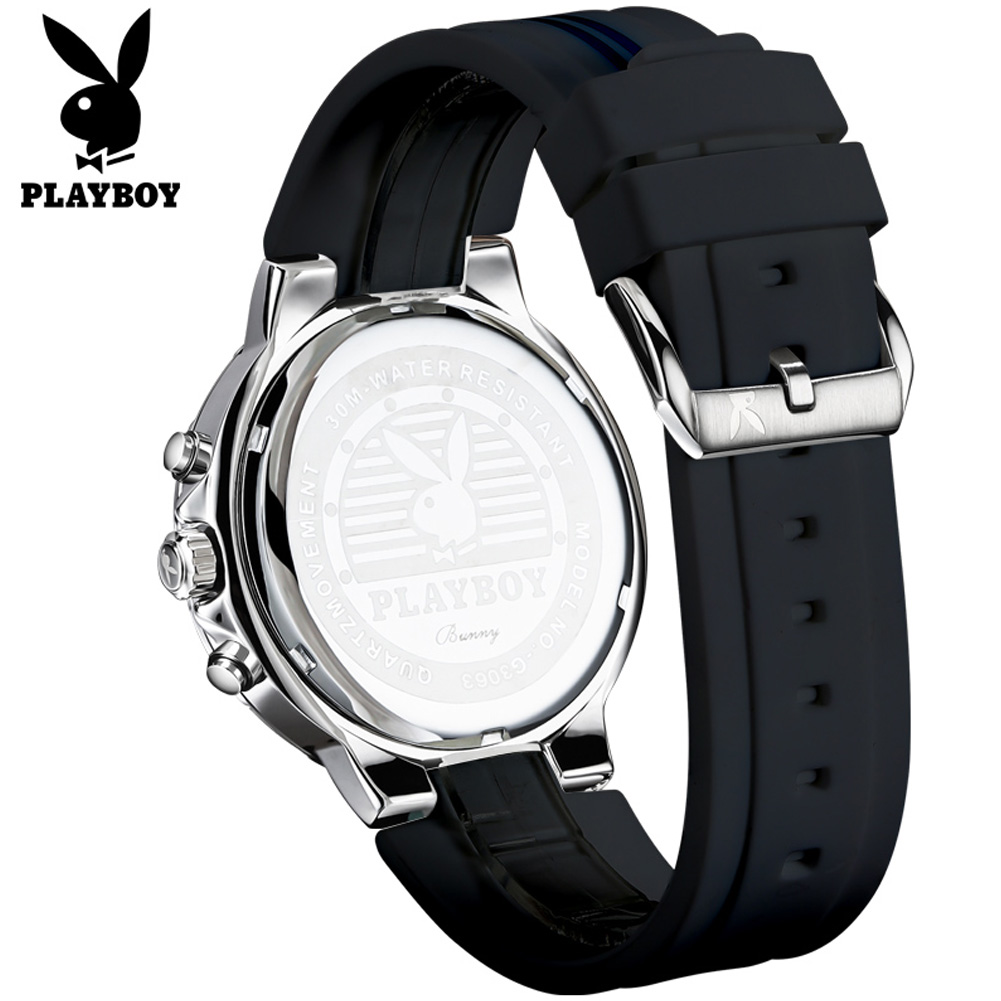 PLAYBOY 3063 Brand original au – Luxury Watch With Rubber Strap recenzja i cena