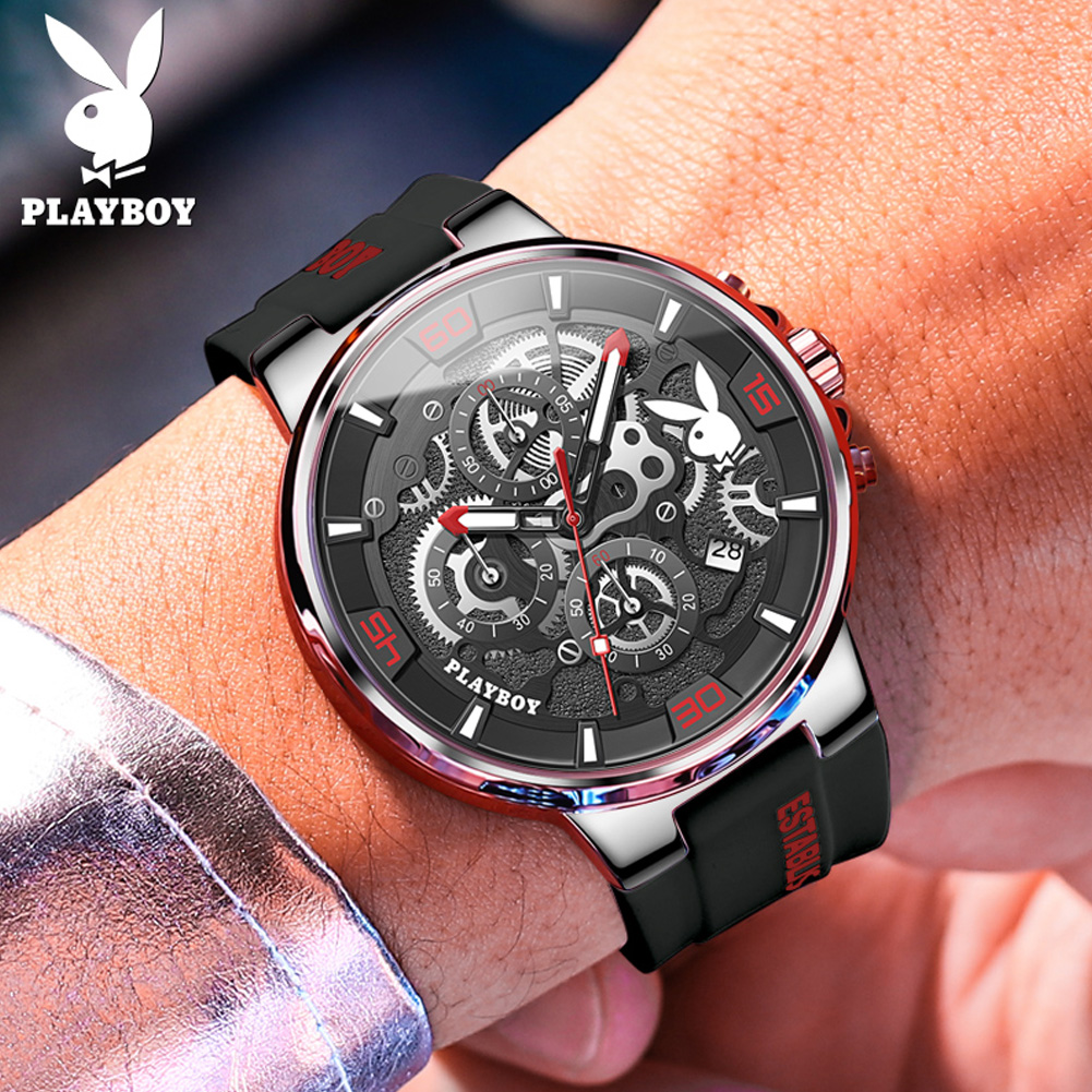 PLAYBOY 3063 Brand original au – Luxury Watch With Rubber Strap recenzja i cena