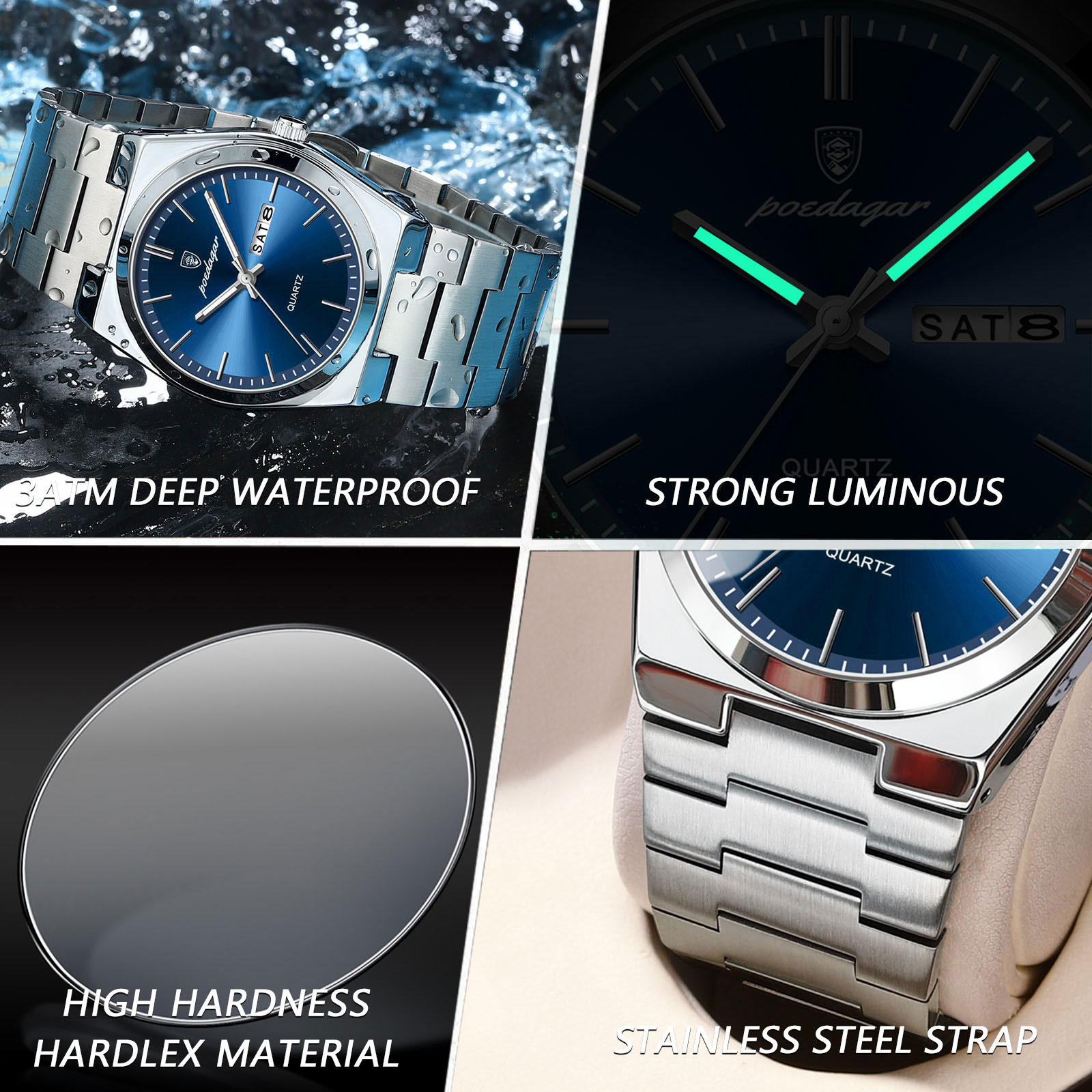 POEDAGAR Luxury Watches For Me – Luxury Watch Unique recenzja i cena