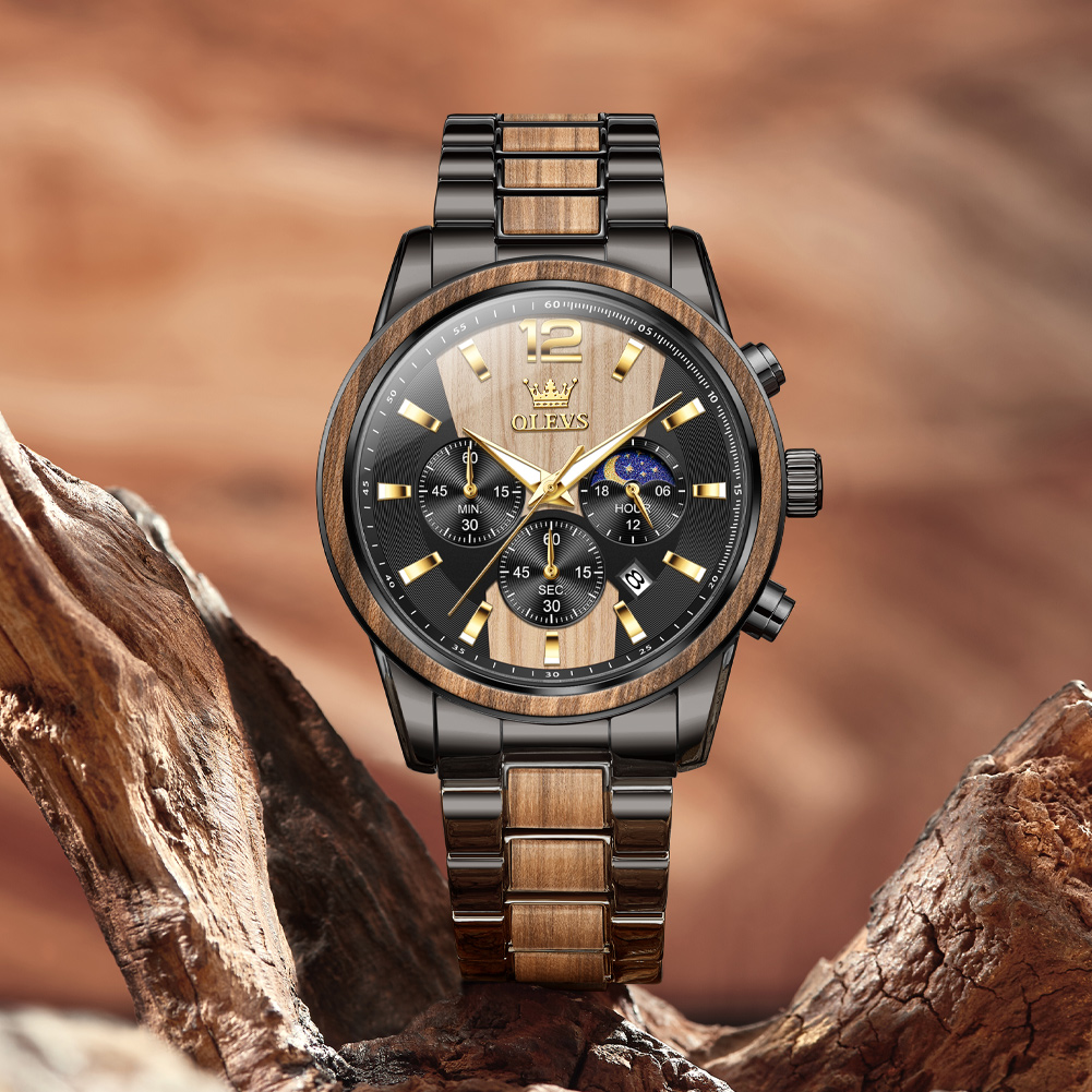 OLEVS Men's Watches Luxury Ori – Luxury Watch Engraving recenzja i cena