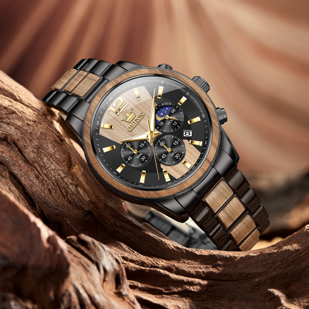 OLEVS Men's Watches Luxury Ori – Luxury Watch Engraving recenzja i cena
