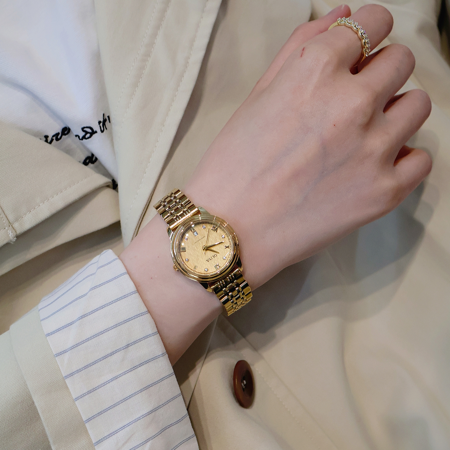 Retro Business Full Gold Ladie – Luxury Watch Engraving recenzja i cena