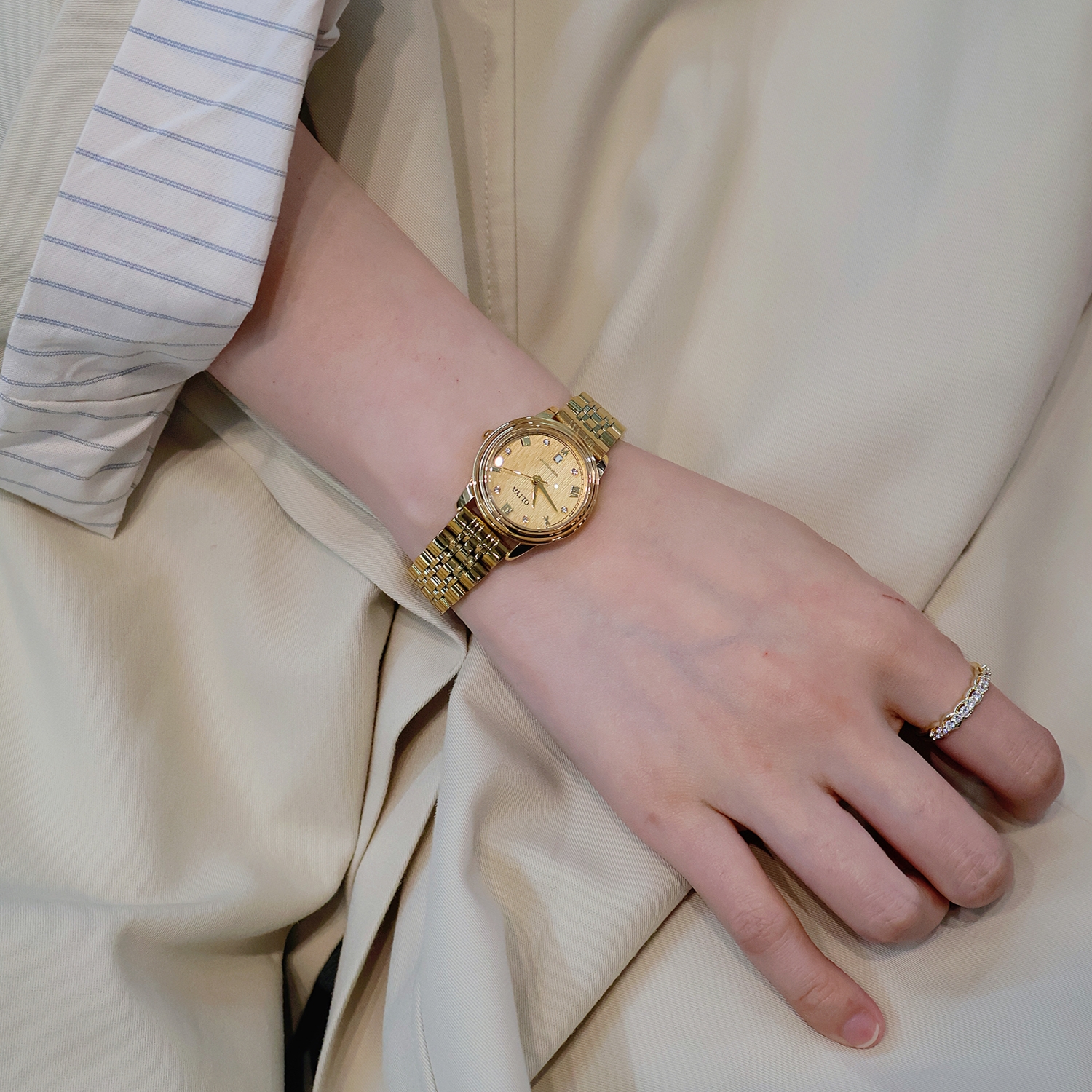 Retro Business Full Gold Ladie – Luxury Watch Engraving recenzja i cena