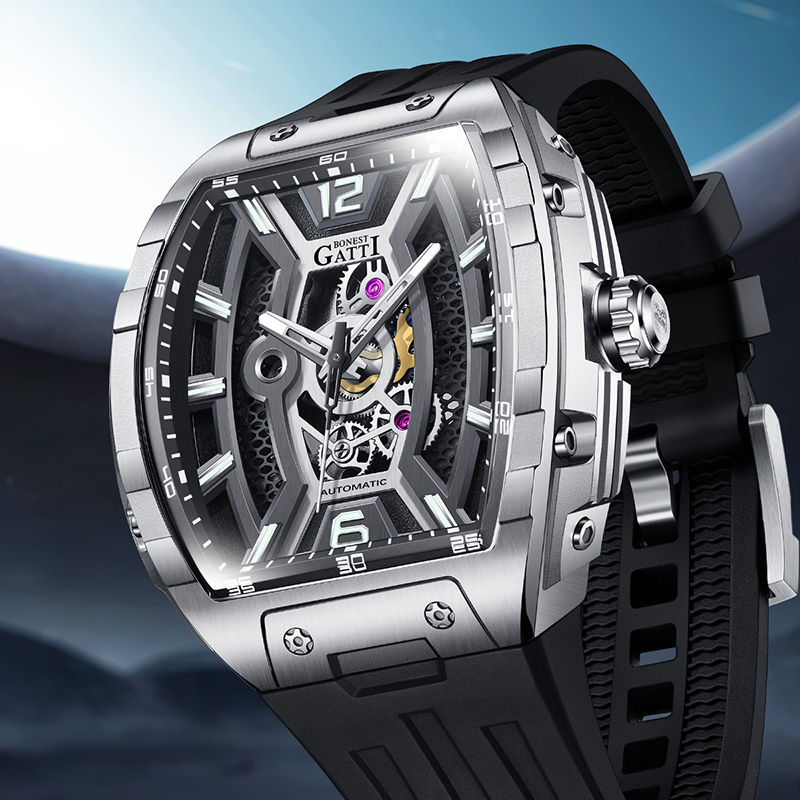 BONEST GATTI Germany Automatic – Luxury Watch With Rubber Strap recenzja i cena