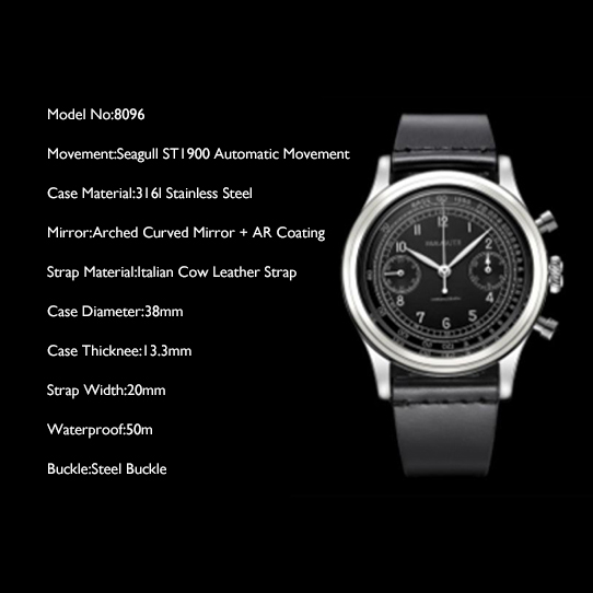 FARASUTE Men Chronograph Watch – Luxury Watch Repair recenzja i cena
