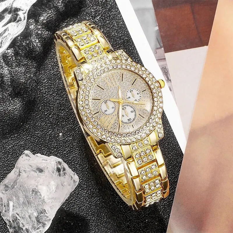 Women's Quartz Watch Gold Luxu – Luxury Watch recenzja i cena