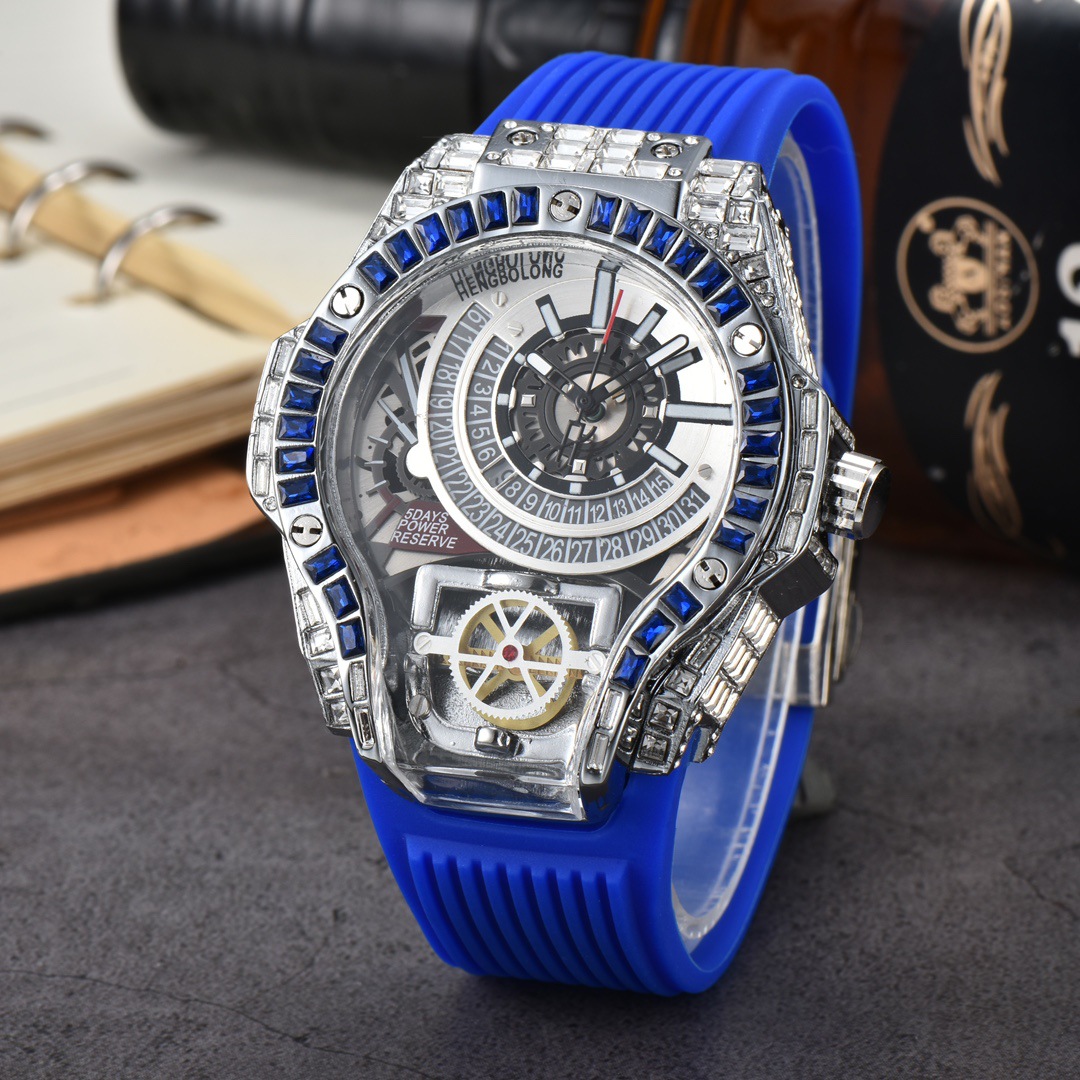 Full diamond Case Business Lux – Luxury Watch With Rubber Strap recenzja i cena