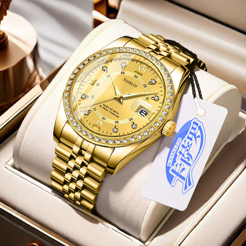 KASRLUO Men's Diamond Setting  – Luxury Watch Boutique recenzja i cena