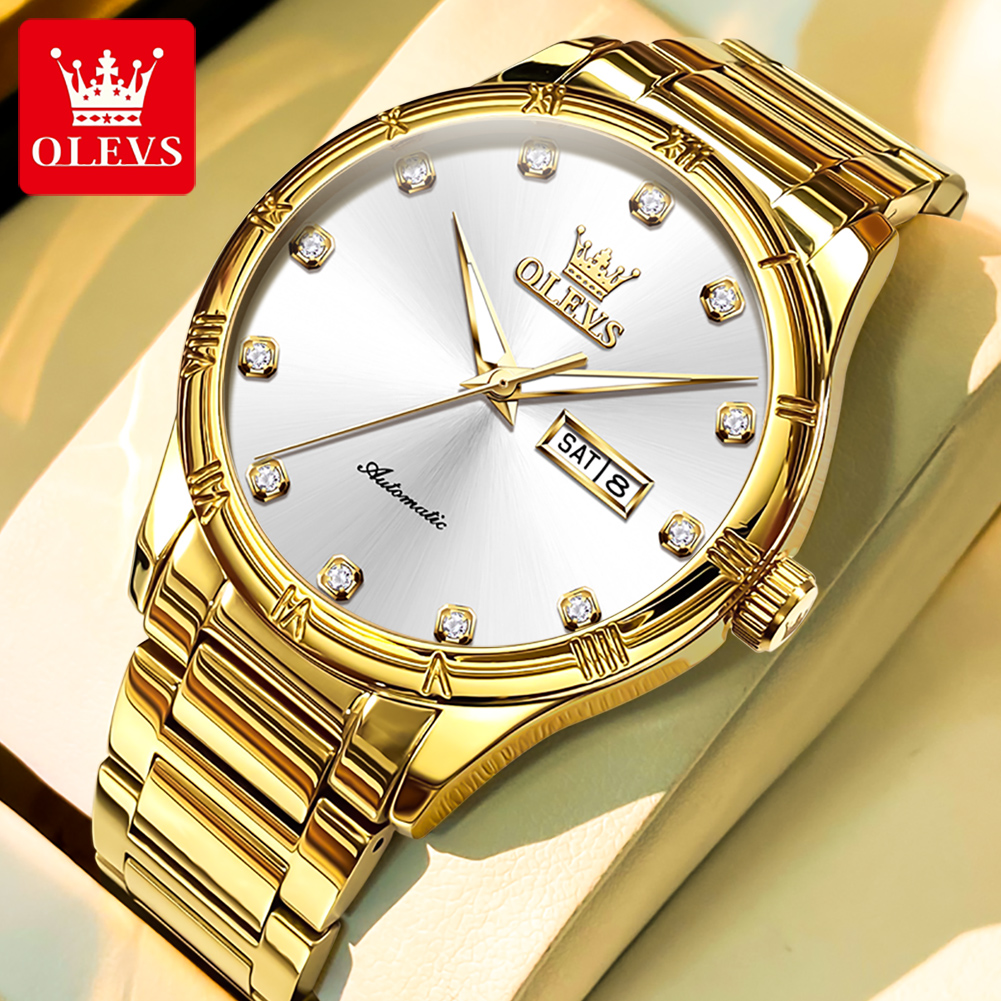 OLEVS Men's Watches Luxury Cas – Luxury Watch Display recenzja i cena