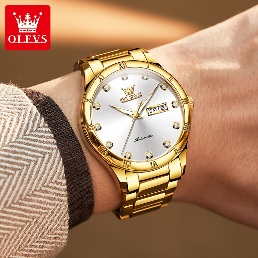 OLEVS Men's Watches Luxury Cas – Luxury Watch Display recenzja i cena