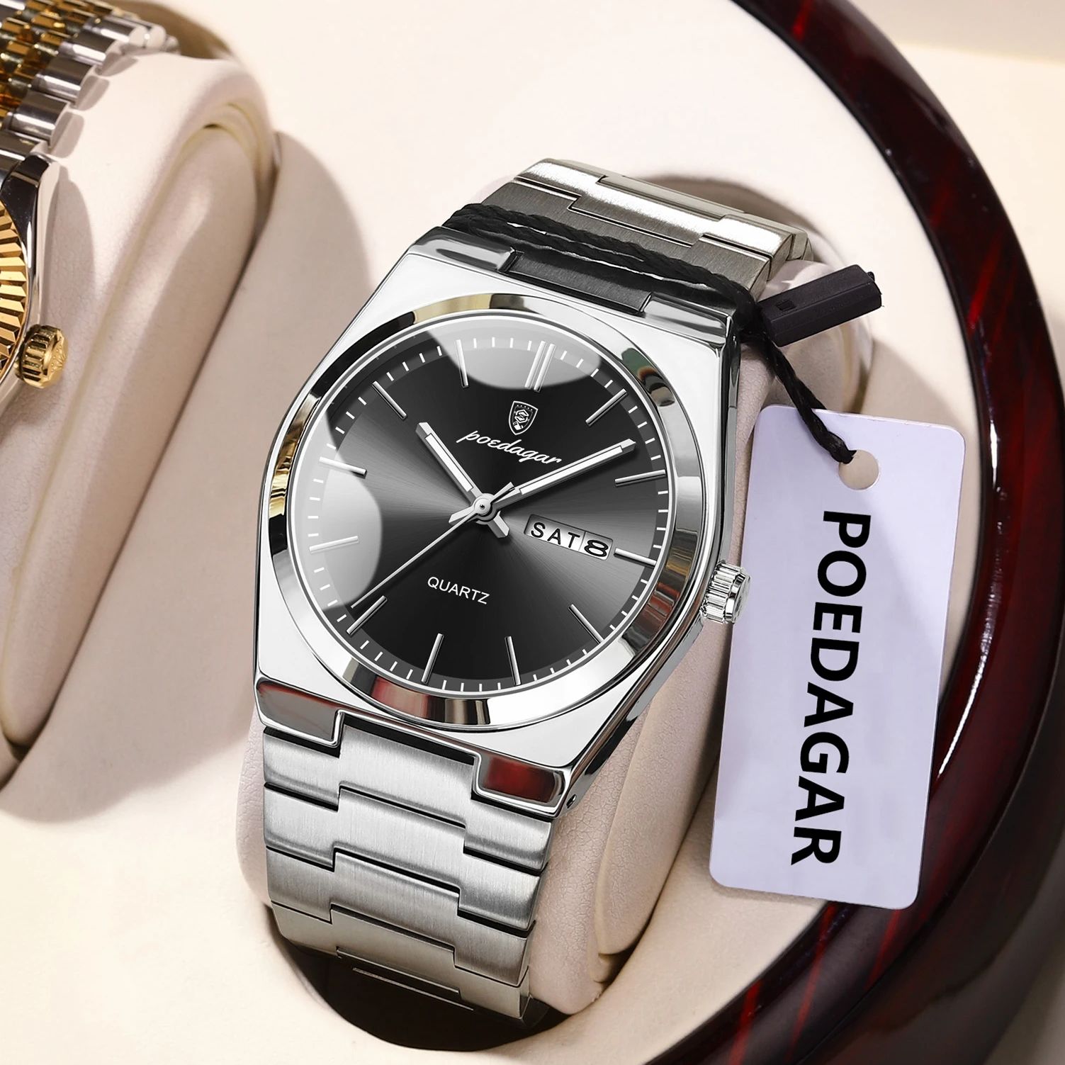 POEDAGAR Luxury Men's Quartz W – Luxury Watch Unique recenzja i cena