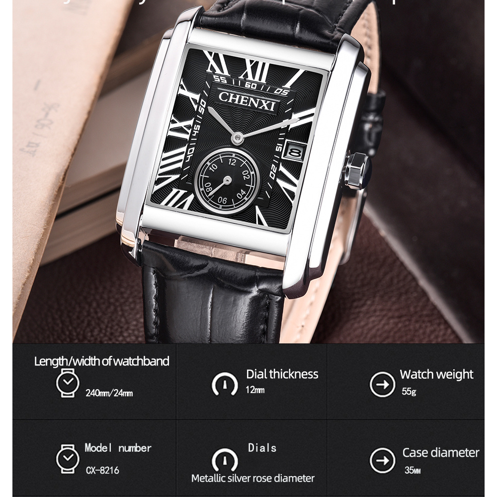 CHENXI 8216 Fashion Classic Sq – Luxury Watch Manufacturers recenzja i cena