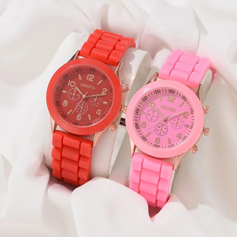 2Pcs Luxury Women's Watch Set  – Luxury Watch With Rubber Strap recenzja i cena