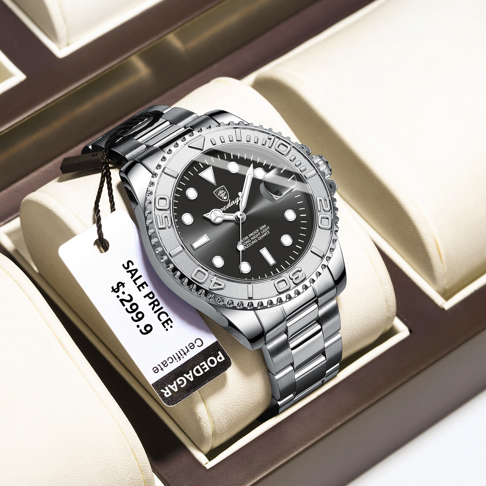 POEDAGAR Top Luxury Man Watch  – Luxury Watch Unique recenzja i cena