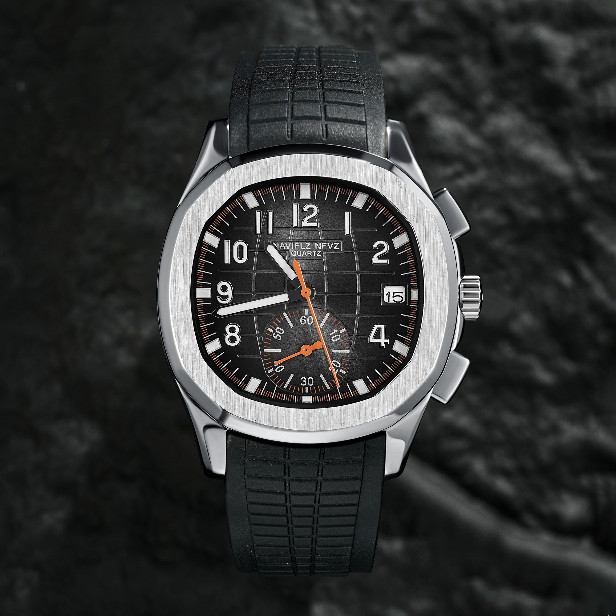 40MM Men's Luxury Watch NAVIFL – Luxury Watch With Rubber Strap recenzja i cena