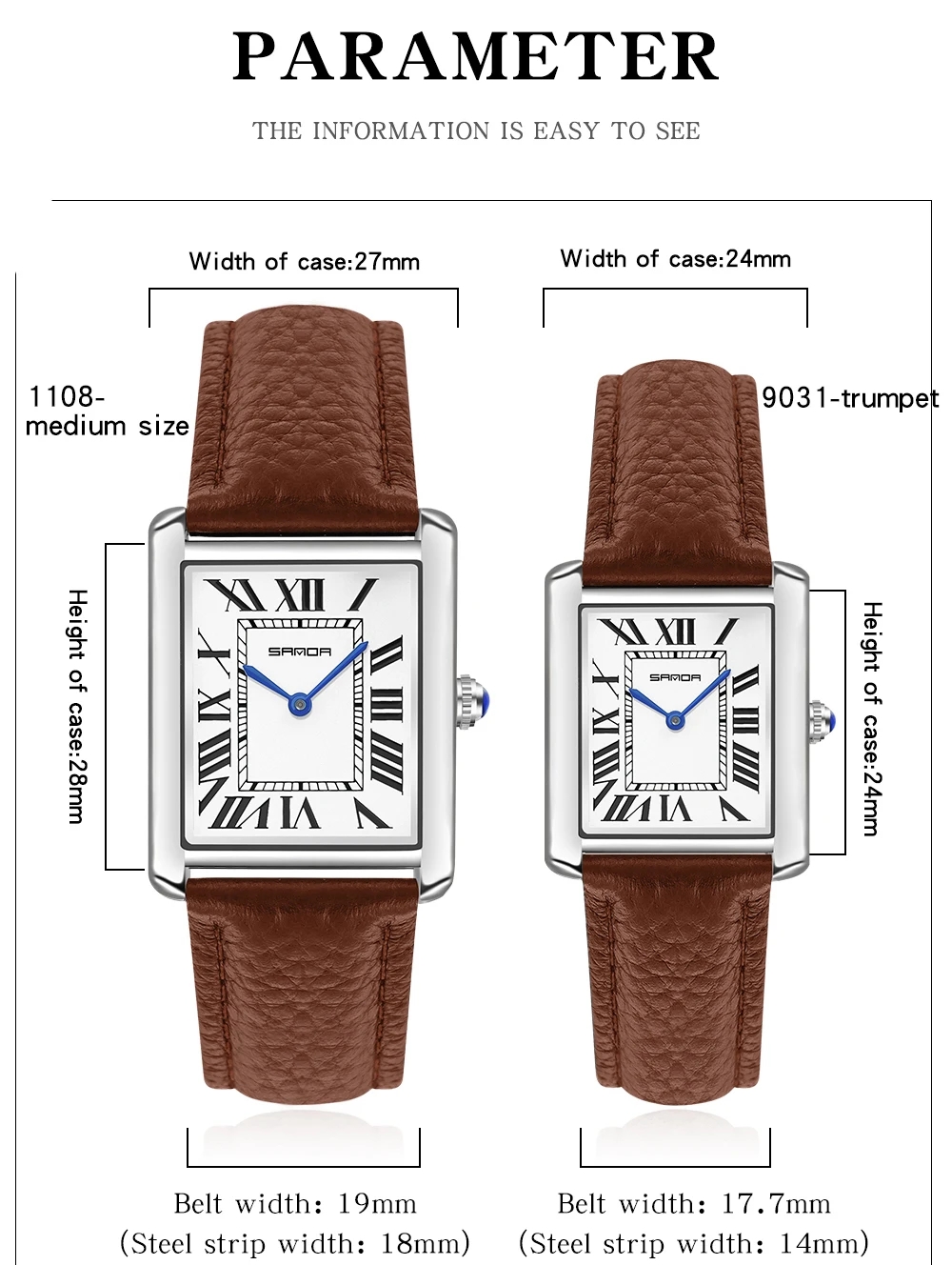 Sanda Rectangular Wrist Watche – Luxury Watch Manufacturers recenzja i cena