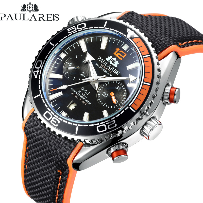 PAULAREIS P Luxury Men Automat – Luxury Watch With Rubber Strap recenzja i cena