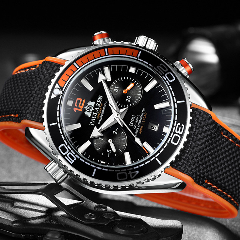 PAULAREIS P Luxury Men Automat – Luxury Watch With Rubber Strap recenzja i cena