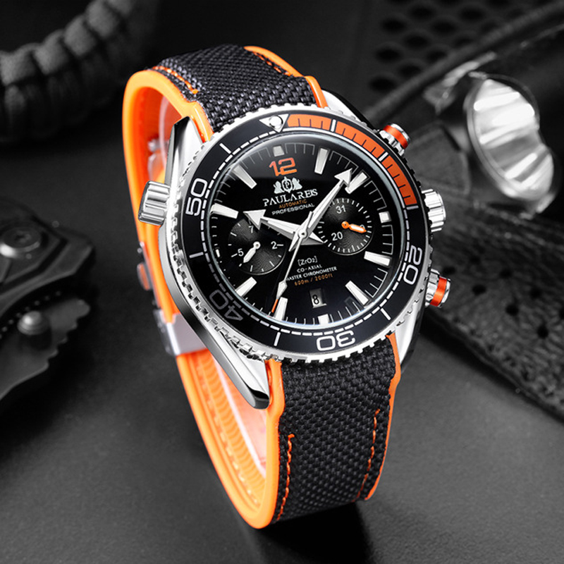 PAULAREIS P Luxury Men Automat – Luxury Watch With Rubber Strap recenzja i cena
