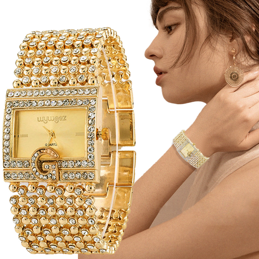Simple Square Gold Watches Wom – Luxury Watch Engraving recenzja i cena