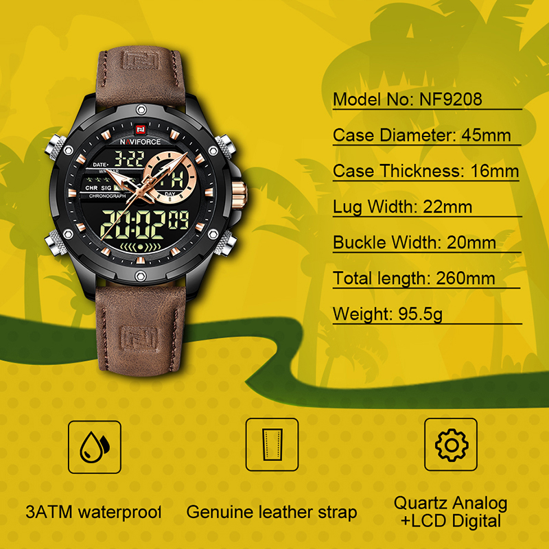 New NAVIFORCE Men Watches Quar – Luxury Watch Manufacturers recenzja i cena
