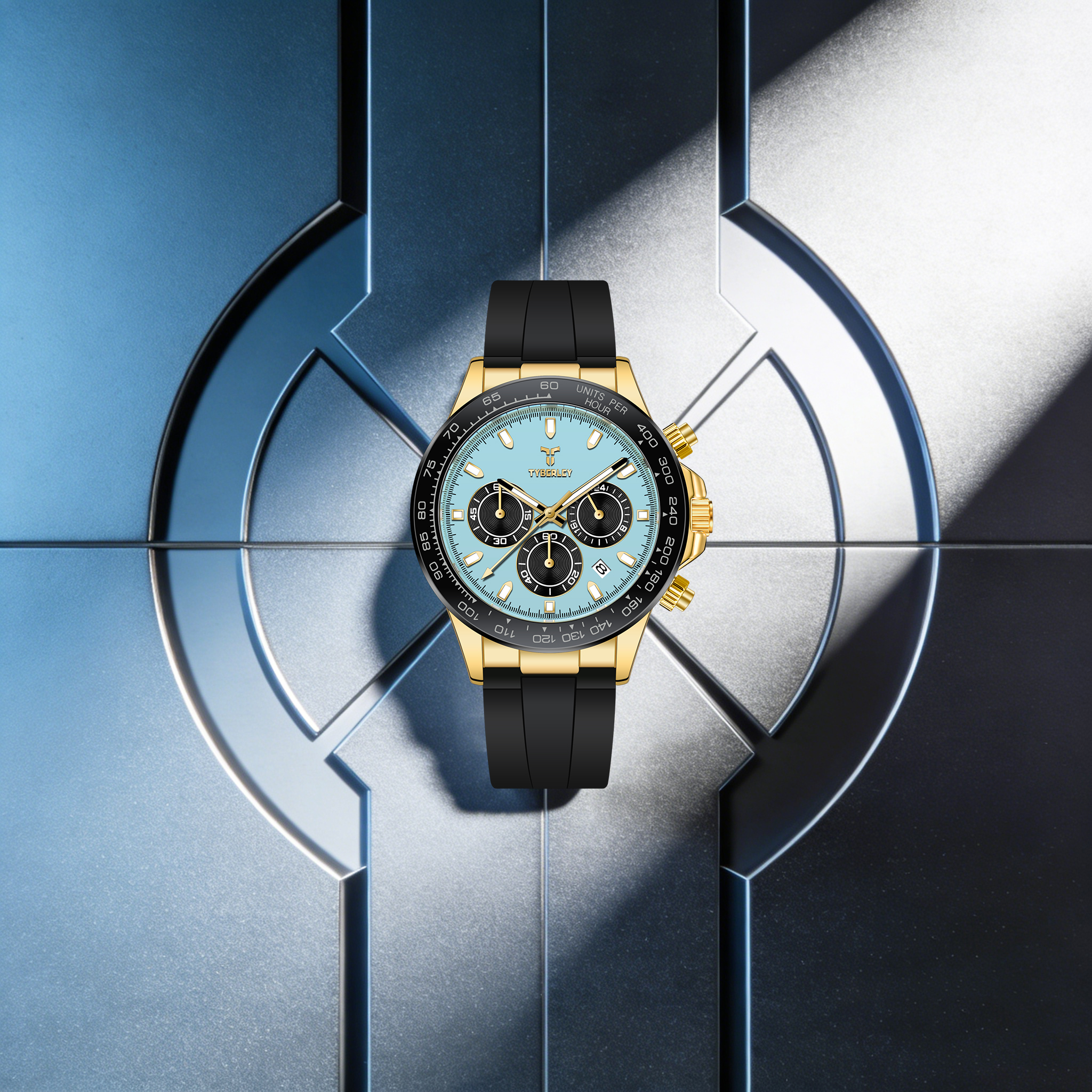 TYBERLEY Sophisticated Eleganc – Luxury Watch With Rubber Strap recenzja i cena