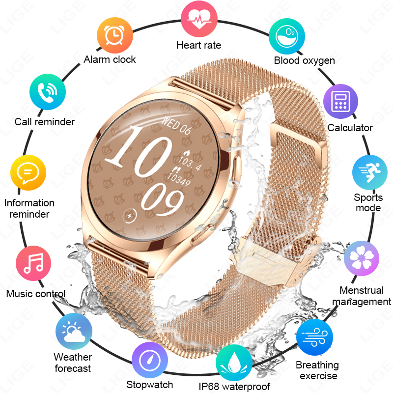 LIGE Luxury Smart Watch For Wo – Luxury Watch In The World recenzja i cena