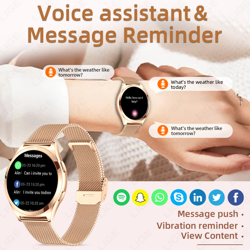 LIGE Luxury Smart Watch For Wo – Luxury Watch In The World recenzja i cena