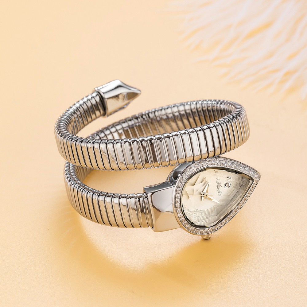 MISSFOX Snake Shape Diamond Wa – Luxury Watch Unique recenzja i cena
