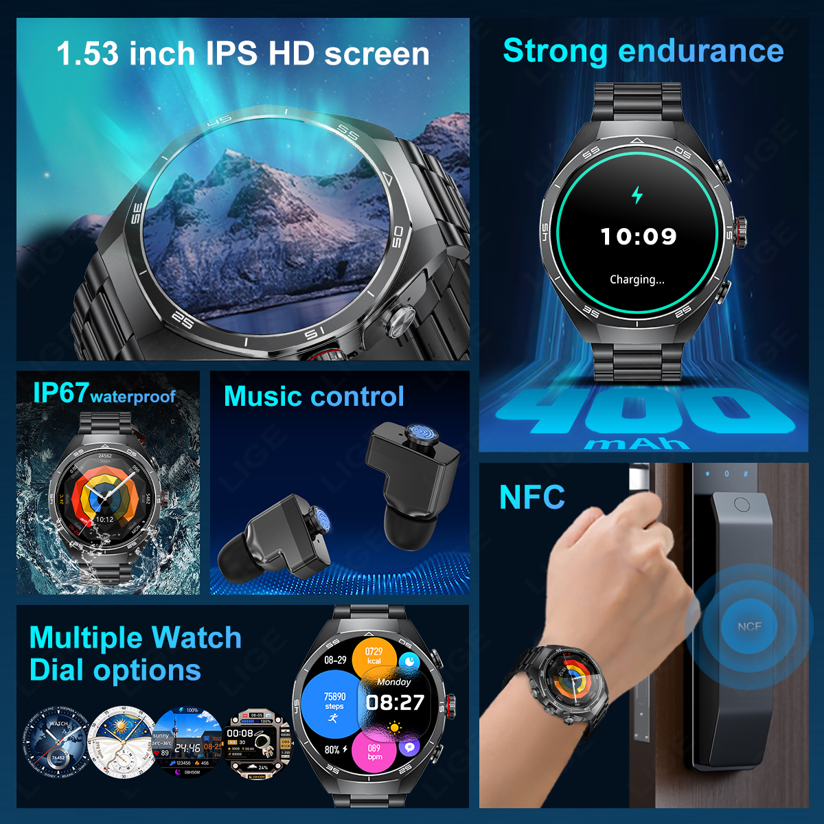 NEW For Android TWS Music Earb – Luxury Watch In The World recenzja i cena