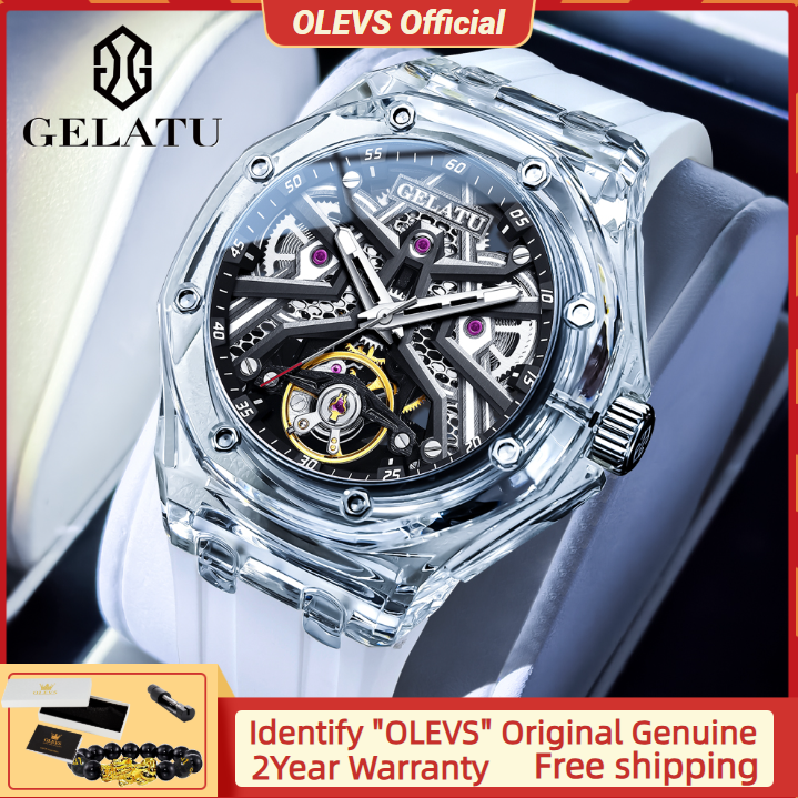 GELATU 8002 Automatic Mechanic – Luxury Watch With Rubber Strap recenzja i cena