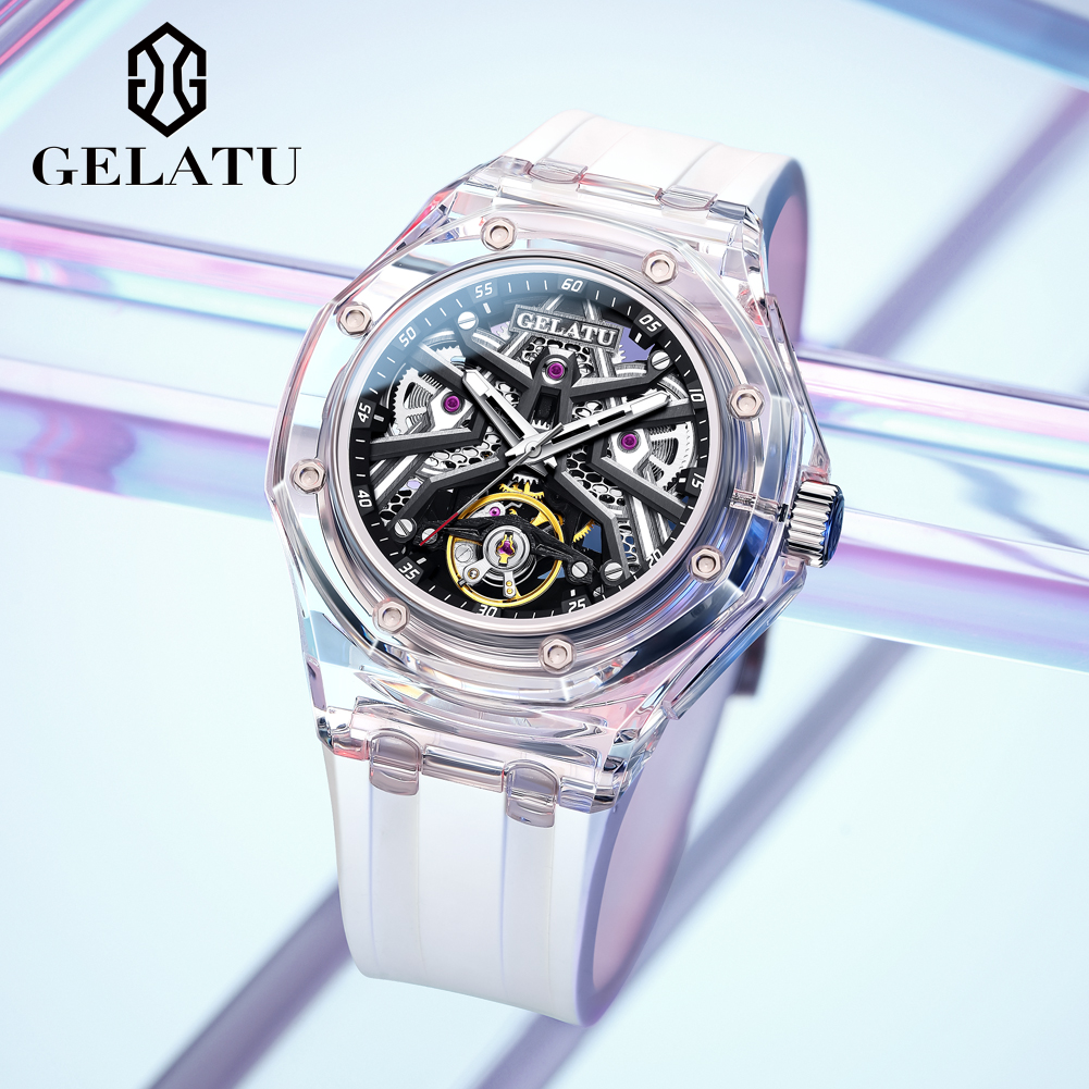 GELATU 8002 Automatic Mechanic – Luxury Watch With Rubber Strap recenzja i cena