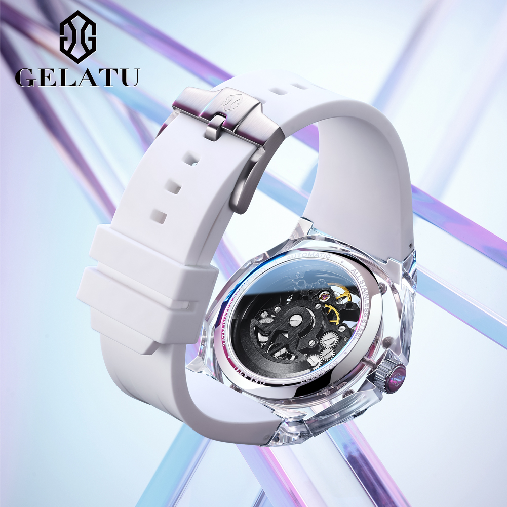 GELATU 8002 Automatic Mechanic – Luxury Watch With Rubber Strap recenzja i cena