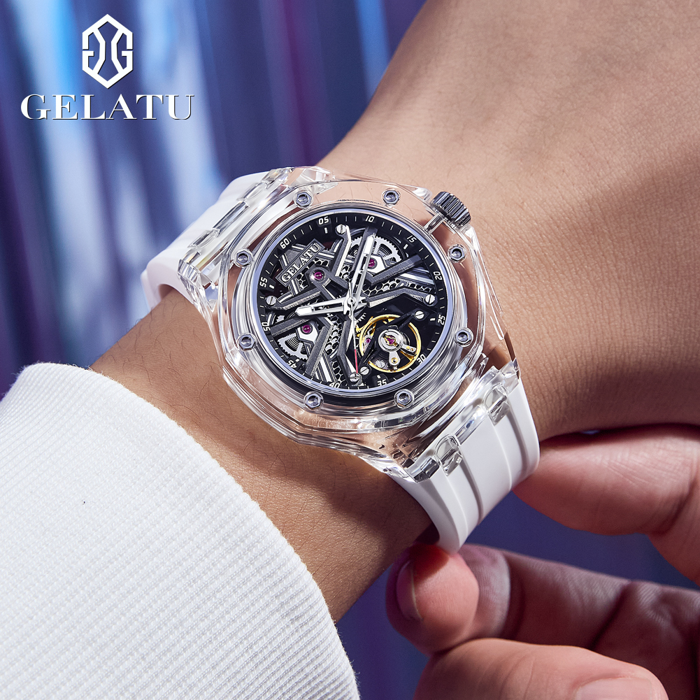 GELATU 8002 Automatic Mechanic – Luxury Watch With Rubber Strap recenzja i cena
